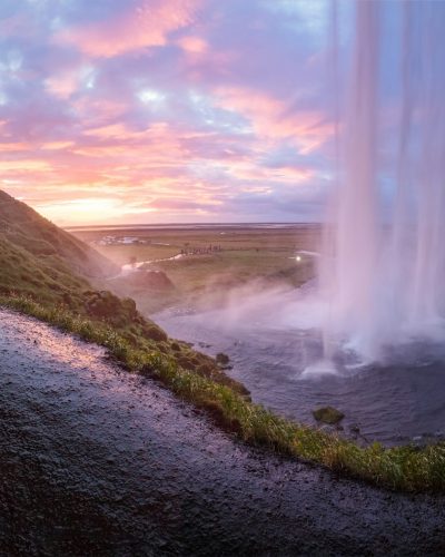 shallow focus photography of water falls