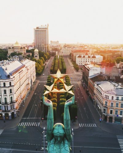 aerial view of city buildings during daytime